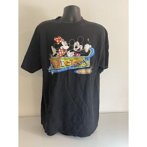 MICKEY UNLIMITED XL MICKEY AND MINNIE TSHIRT BLACK